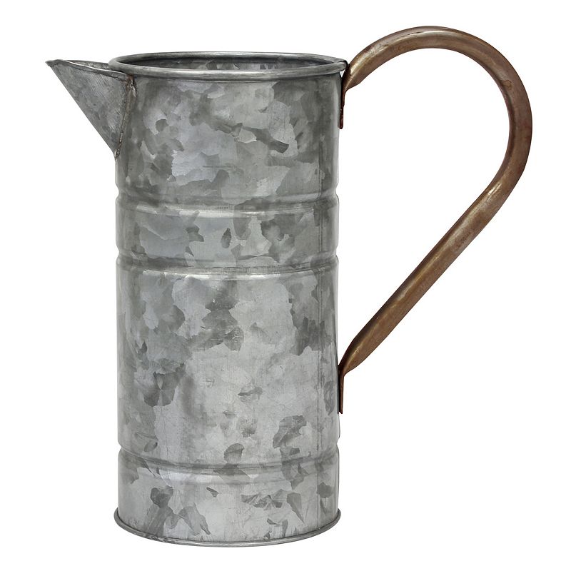 Stonebriar Collection Decorative Watering Can Table Decor, Grey