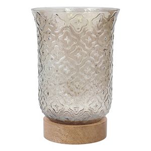 Stonebriar Collection Glass Hurricane Candle Holder