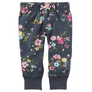 Baby Girl Carter's Floral Fleece Pants