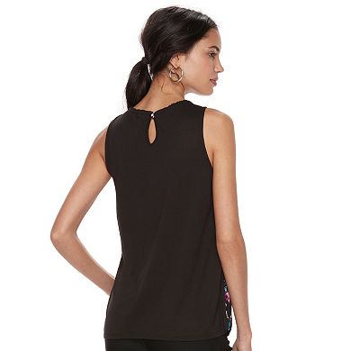 Women's ELLE™ Print Pleated Tank