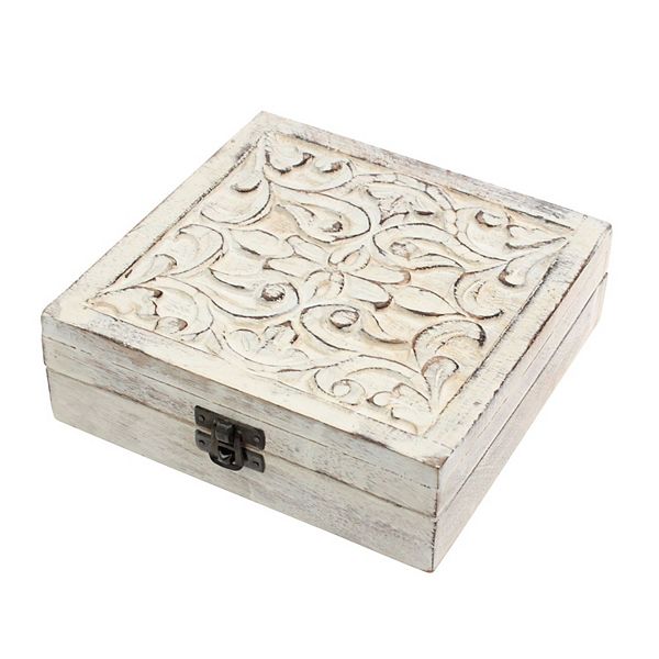 Shabby chic wooden box