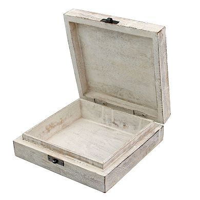 Stonebriar Collection Filigree Wood Box Table Decor
