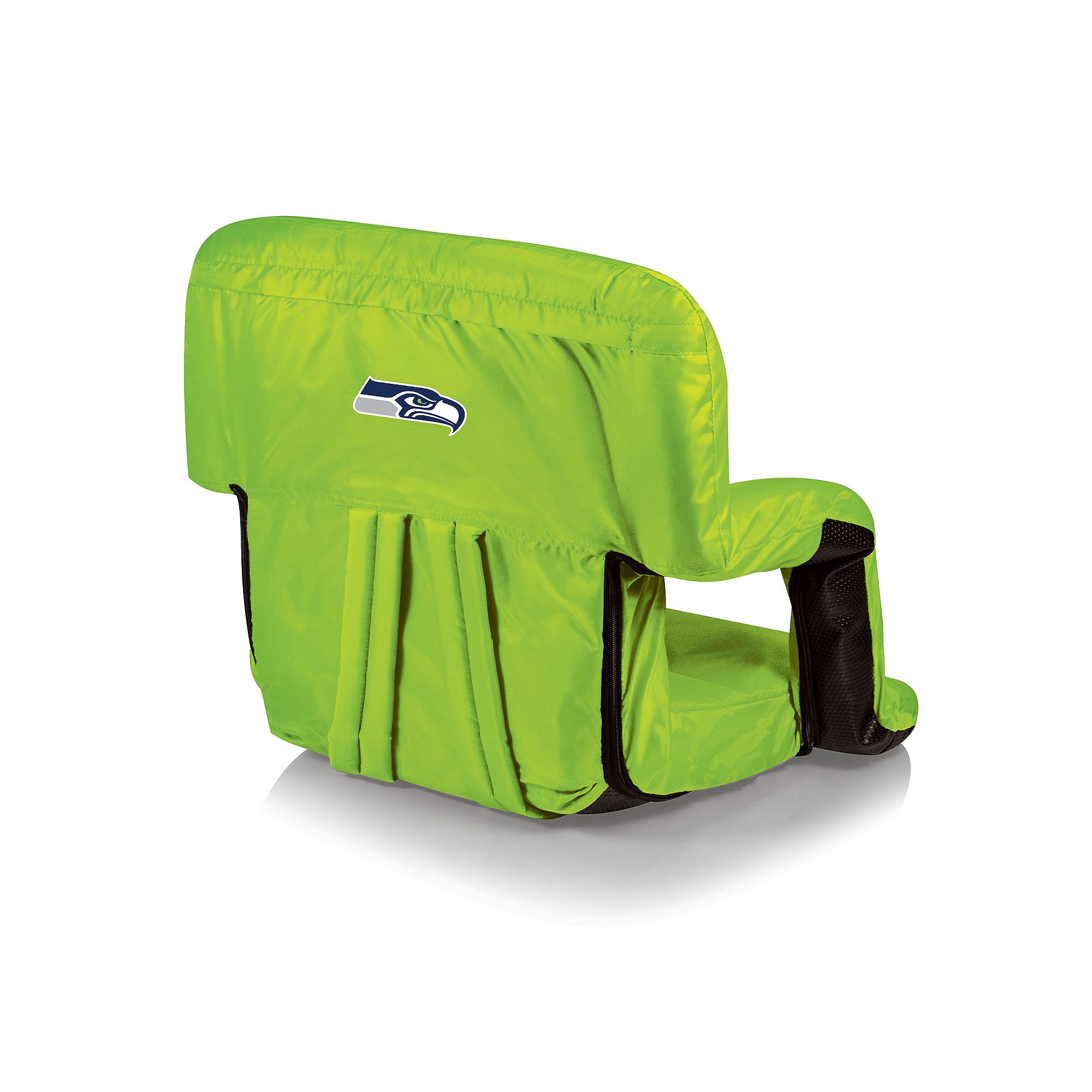 Picnic Time Seattle Seahawks Ventura Portable Recliner Chair, Green