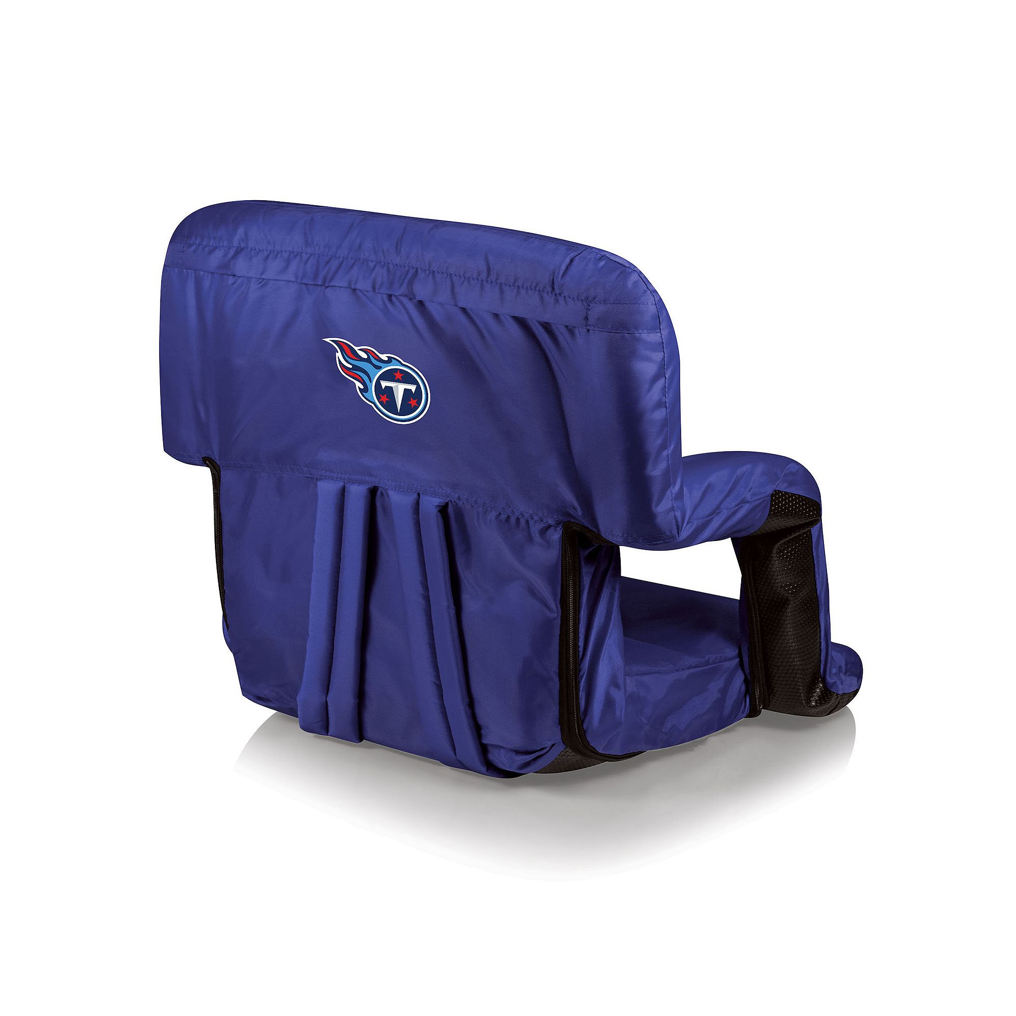 Picnic Time Tennessee Titans Ventura Portable Recliner Chair, Blue