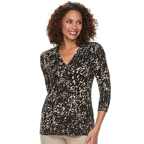 Women's Dana Buchman Release-Pleat Top