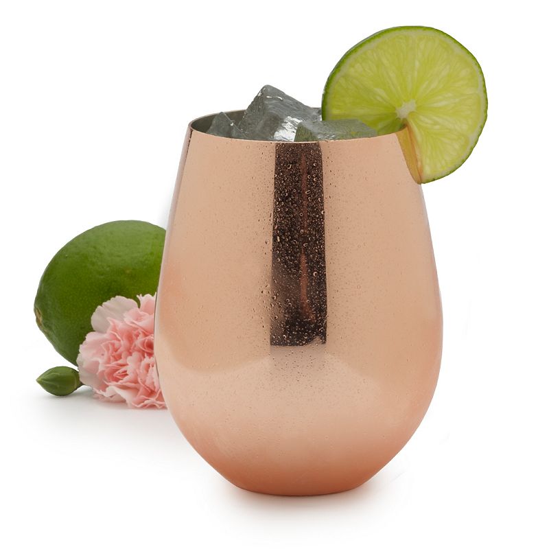 UPC 044228036410 product image for Towle Living Copper-Plated Stemless Wine Glass | upcitemdb.com