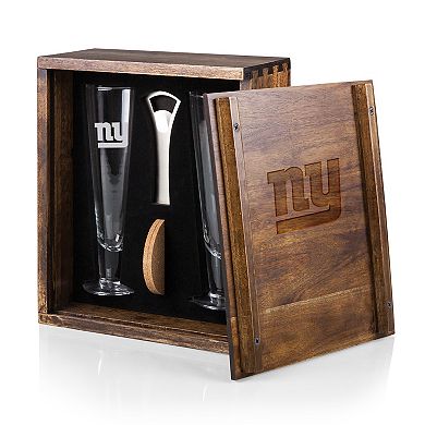 Picnic Time New York Giants Pilsner Beer Glass Gift Set