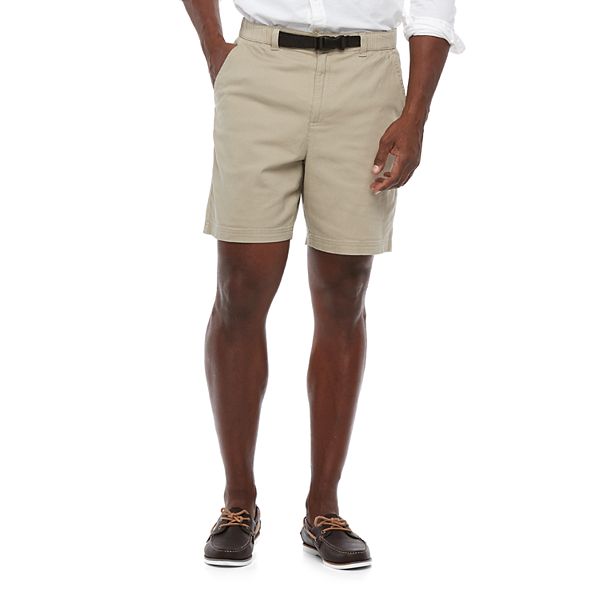 Men's Croft & Barrow® Classic-Fit Twill Belted Outdoor Shorts