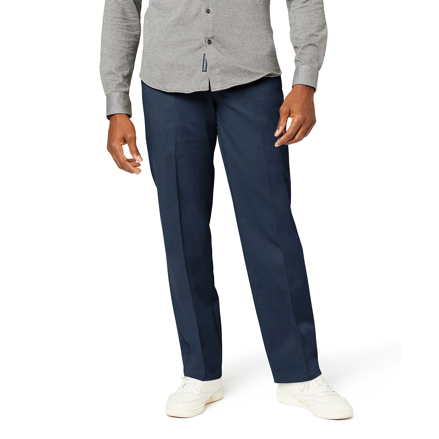 navy blue men's khaki pants