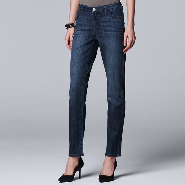 Women's Simply Vera Vera Wang Straight-Leg Jeans