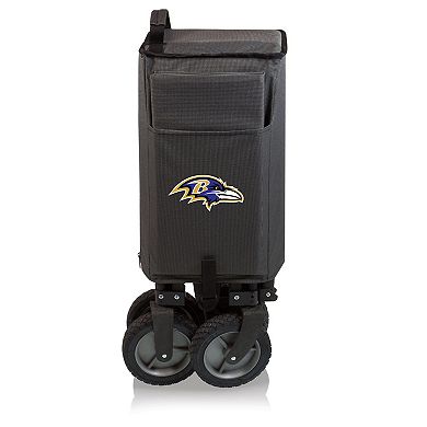 Picnic Time Baltimore Ravens Adventure Folding Utility Wagon