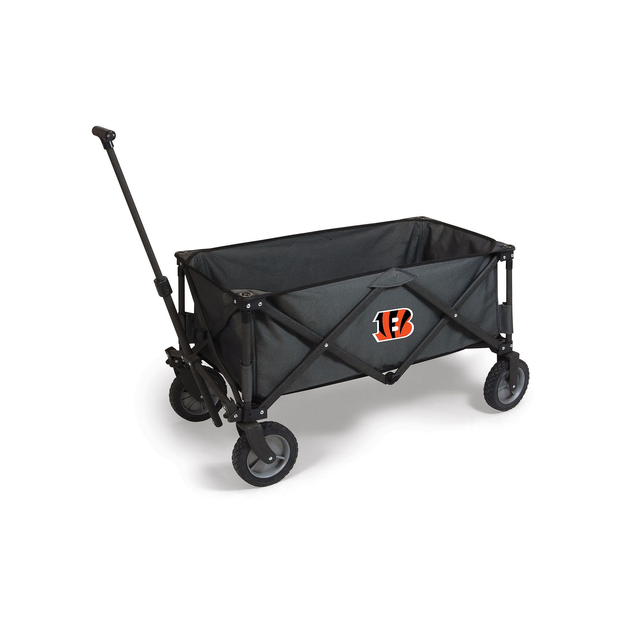 Picnic Time Cincinnati Bengals Adventure Folding Utility Wagon, Gray