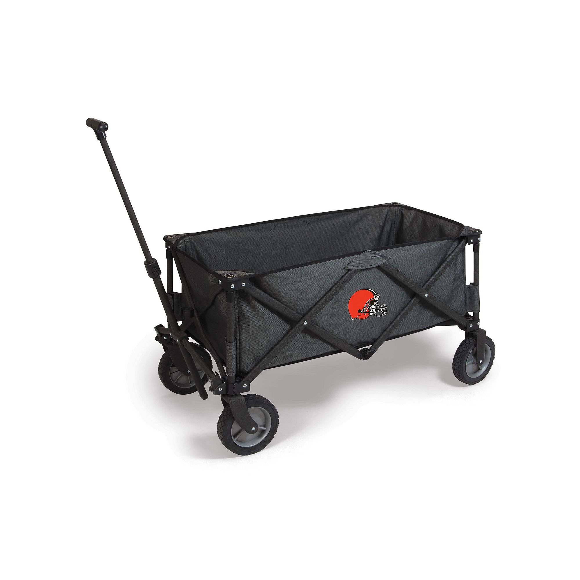 Picnic Time Cleveland Browns Adventure Folding Utility Wagon, Gray