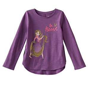 Disney's Tangled Rapunzel Girls 4-10 Glittery Graphic Tee by Jumping Beans®