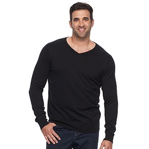 Big & Tall Croft & Barrow® True Comfort Classic-Fit Easy-Care V-Neck Sweater
