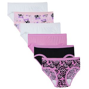 Girls 6-16 Fruit of the Loom 6-pk. Microfiber Hipster Panties
