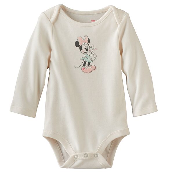 Baby Girl Disney Minnie Mouse Floral Graphic Bodysuit by Jumping Beans®