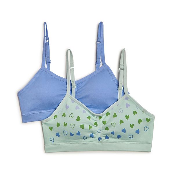Girls 7-16 Maidenform® 2-pk. Seamless Ruched Cropped Bras