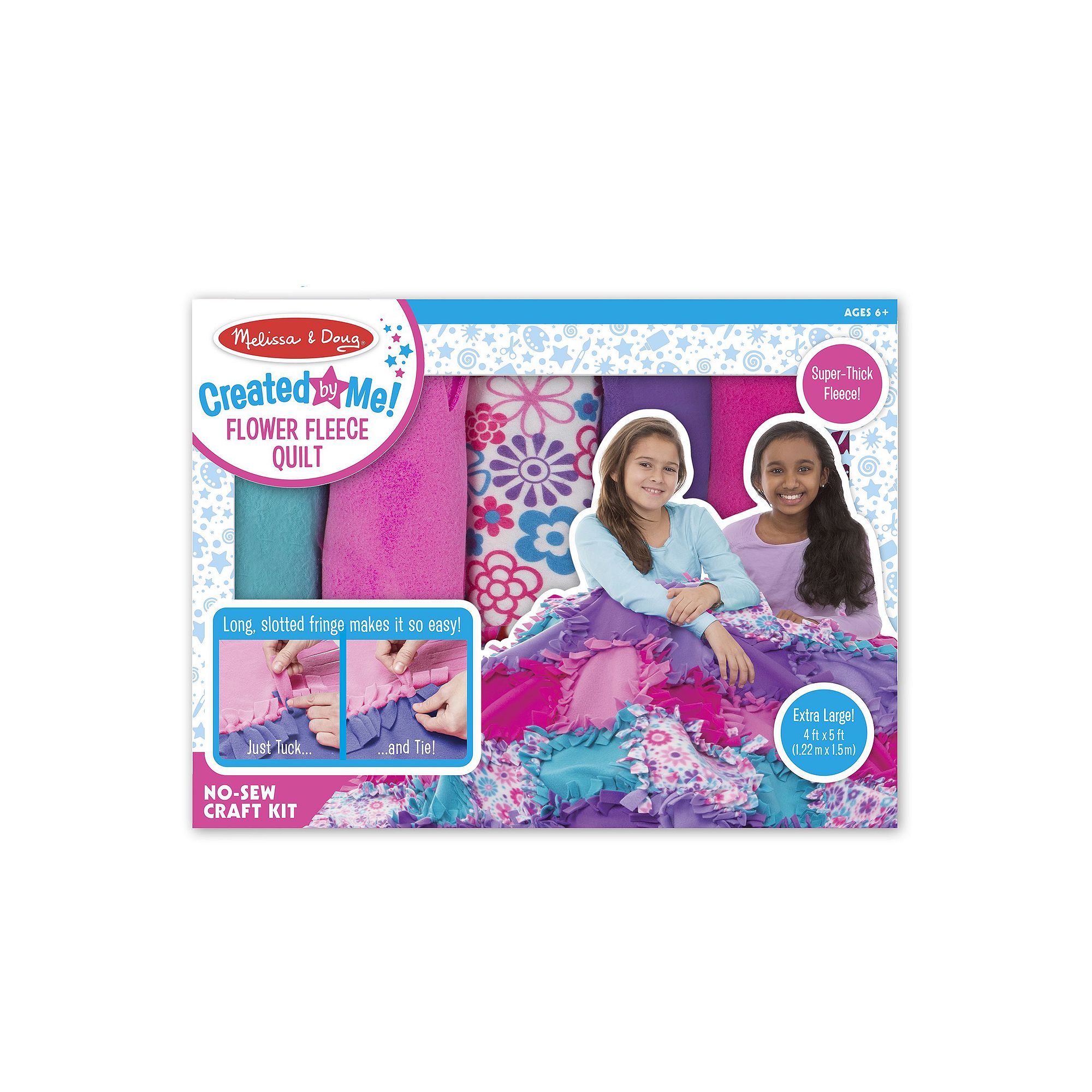 Melissa & Doug Created by Me Flower Fleece Quilt, Multi