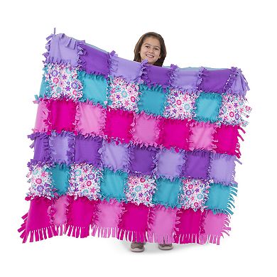 Melissa & Doug Created by Me Flower Fleece Quilt