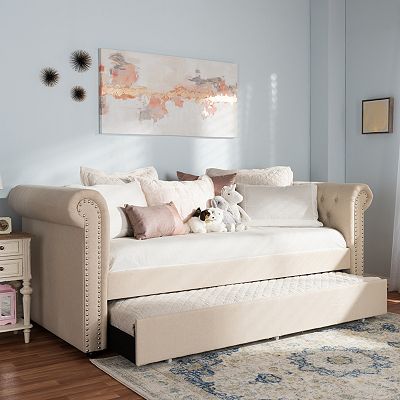 Upholstered Daybed With Trundle Analily Upholstered Daybed Designer