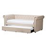 Baxton Studio Mabelle Upholstered Daybed & Trundle