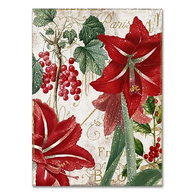 Trademark Fine Art Amaryllis "Paris" Canvas Wall Art
