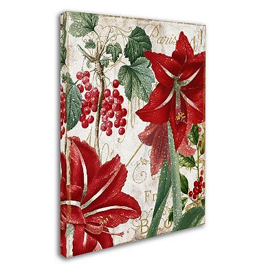 Trademark Fine Art Amaryllis "Paris" Canvas Wall Art