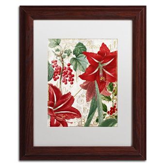 Trademark Fine Art Amaryllis "Paris" Framed Wall Art