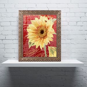 Trademark Fine Art Ladybug Ornate Framed Wall Art