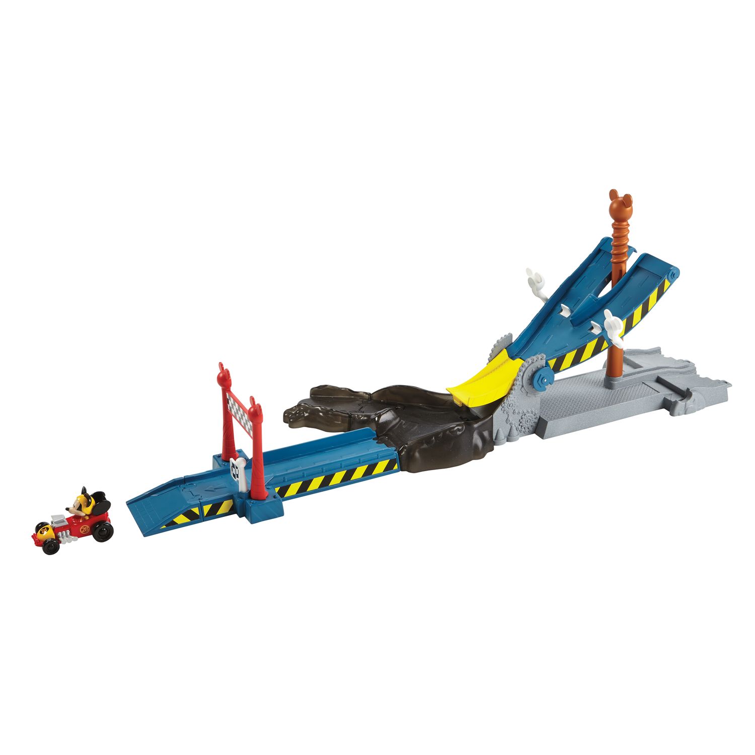 mickey mouse race car track