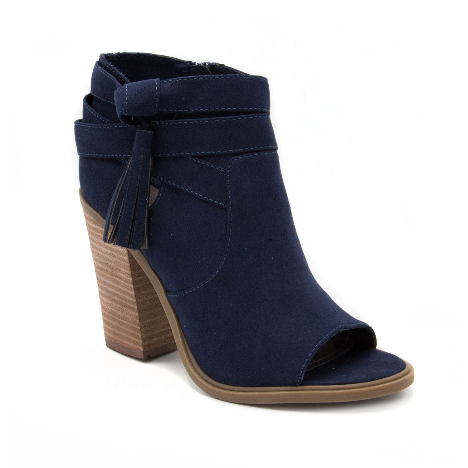 kohls peep toe booties