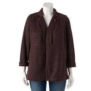 Plus Size LC Lauren Conrad Knit Blazer