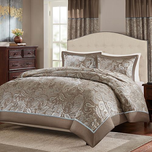 Madison Park 3 Piece Elsa Jacquard Duvet Cover Set