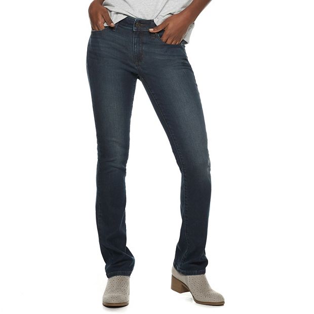 Sonoma, Jeans, Sonoma Petite 4p Mid Rise Straight Jeans