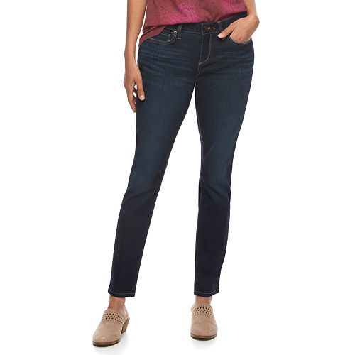 Women's SONOMA Goods for Life™ Supersoft Midrise Stretch Curvy Skinny Jeans