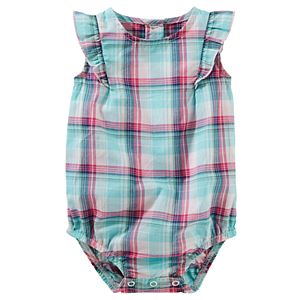 Baby Girl OshKosh B'gosh® Plaid Ruffle Bodysuit