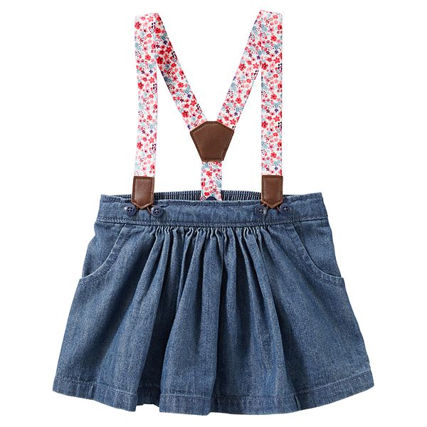 Baby Girl OshKosh B'gosh® Suspender Denim Jumper