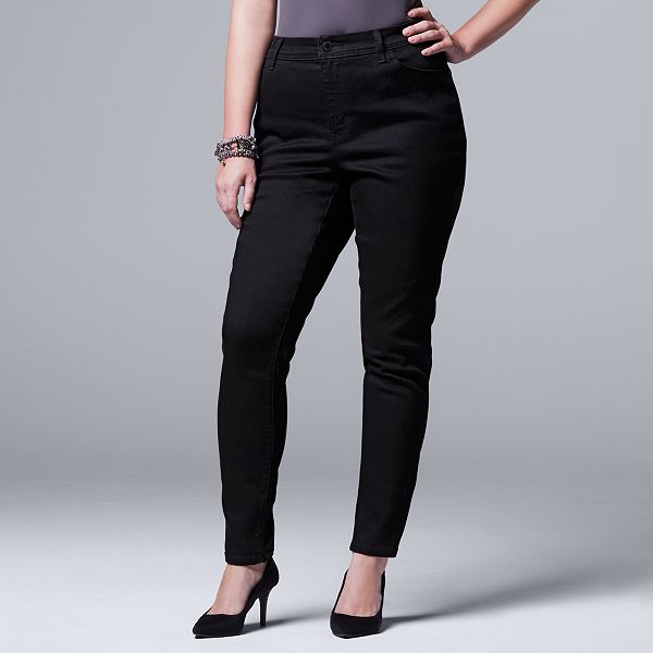 Plus Size Simply Vera Vera Wang Skinny Jeans