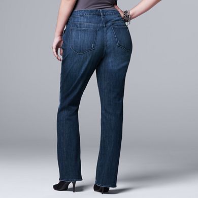 Plus Size Simply Vera Vera Wang Bootcut Jeans 