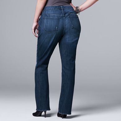 Plus Size Simply Vera Vera Wang Bootcut Jeans
