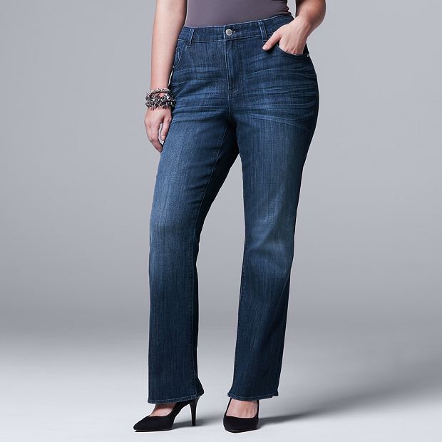 Petite Simply Vera Vera Wang Bootcut Jeans