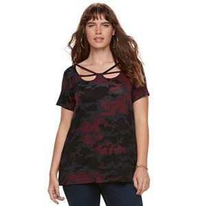 Plus Size Rock & Republic® Strappy Tee