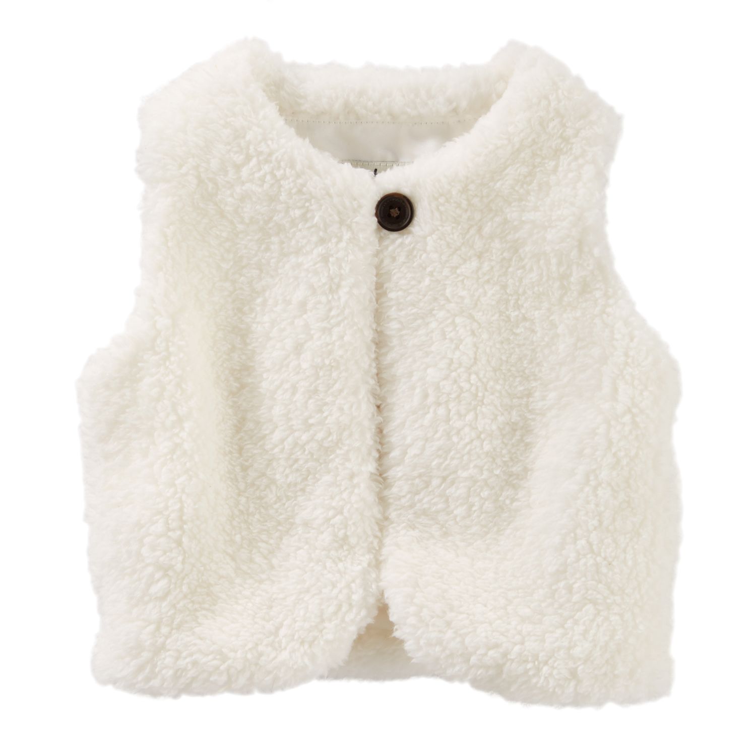 baby girl sherpa vest