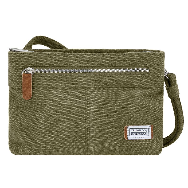 Travelon Anti-Theft Heritage Crossbody Bag, Green