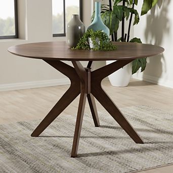 Baxton Studio Monte Mid-Century Round Dining Table