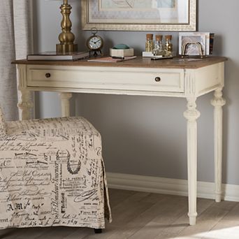 Baxton Studio Marquetterie French Country Desk