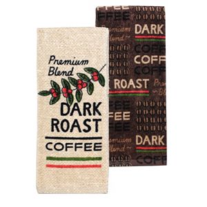 Food Network™ Dark Roast Coffee Kitchen Towel 2-pk.