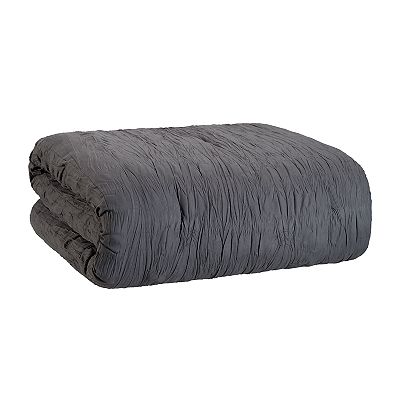 Premium Crinkle Velvet King Comforter – 600 GSM Sky Blue Oversized Bedding With Free Pillowcases