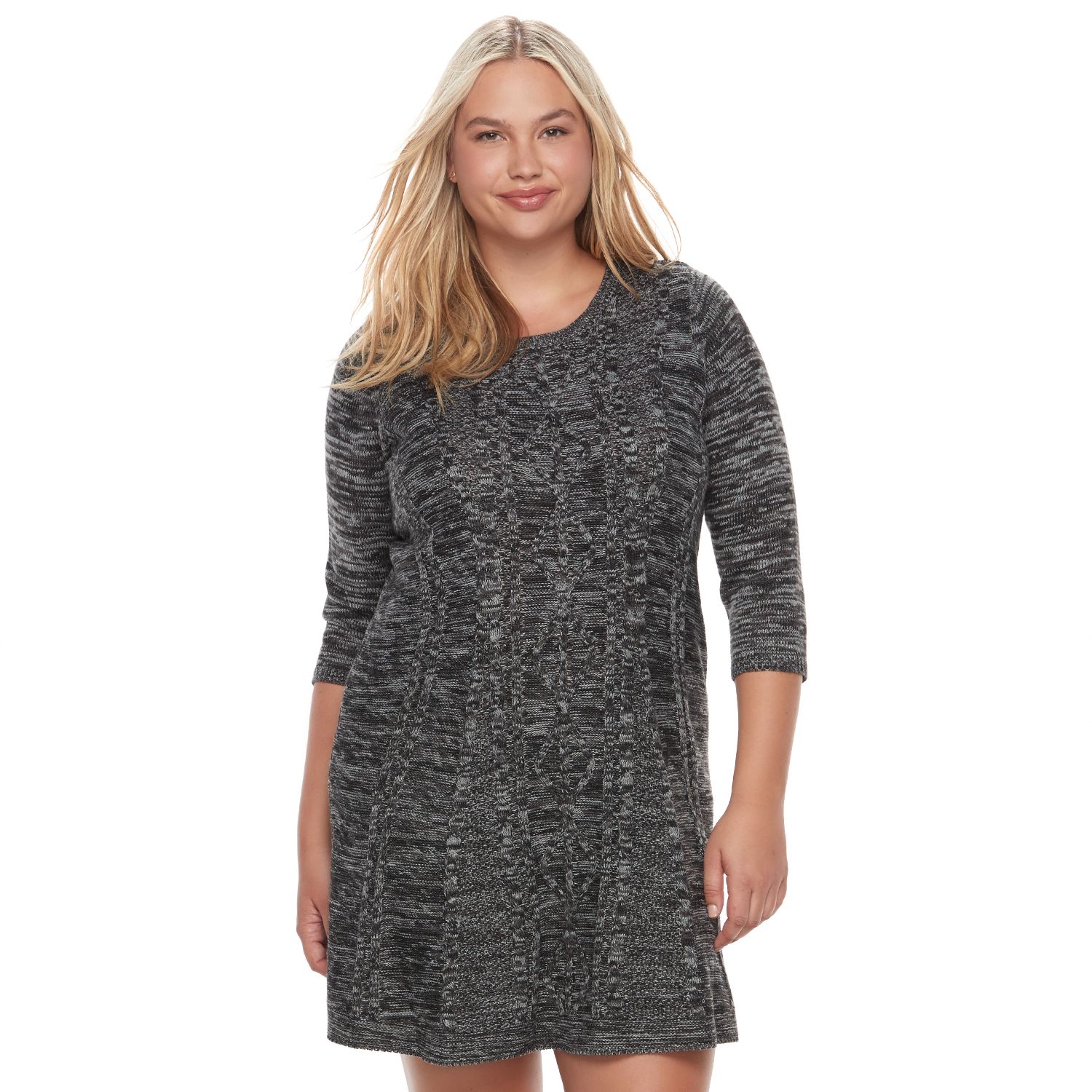 marled sweater dress